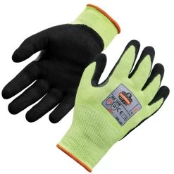 Ergodyne ProFlex 7041 Hi-Vis Nitrile-Dipped Cut-Resistant Gloves
