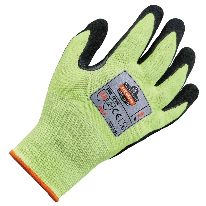 Ergodyne ProFlex 7041 Hi-Vis Nitrile-Dipped Cut-Resistant Gloves 4 Ergodyne ProFlex 7041 Hi-Vis Nitrile-Dipped Cut-Resistant Gloves - Image 2