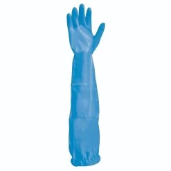 Polyco Long Nite Gauntlet-Style Nitrile-Coated Gloves With Sleeves -Home - Tools - Gloves 3423 Long Nite5B25D