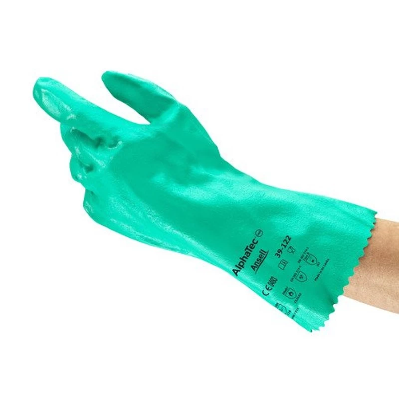 Ansell AlphaTec 39-122 Reusable Nitrile Chemical-Resistant Gloves 12.2" 3 Ansell AlphaTec 39-122 Reusable Nitrile Chemical-Resistant Gloves 12.2"