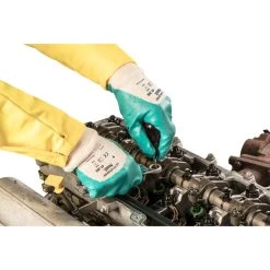 Ansell ActivArmr 47-200 Palm-Coated General Handling Gloves -Home - Tools - Gloves 47 200 back and front white5B25D