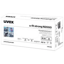 Uvex U-Fit Strong N2000 Reinforced Disposable Nitrile Gloves 60962 7 Uvex U-Fit Strong N2000 Reinforced Disposable Nitrile Gloves 60962 -Home - Tools - Gloves 60962 uvex u fit strong N2000 15B25D