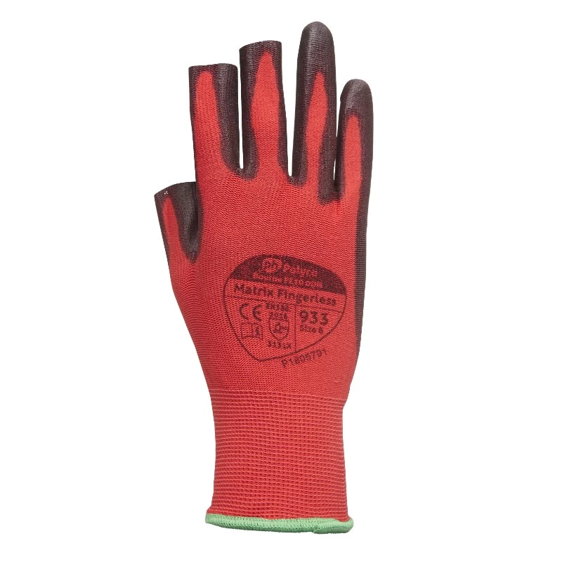 Polyco Matrix Fingerless Work Gloves 933 (Case Of 144 Pairs) 4 Polyco Matrix Fingerless Work Gloves 933 (Case Of 144 Pairs) - Image 2