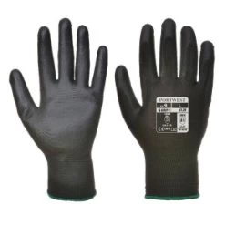Portwest A120 Black PU Palm Gloves (Case Of 288 Pairs)