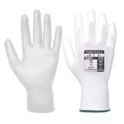 Portwest A120 White PU Palm Gloves (Case Of 288 Pairs)