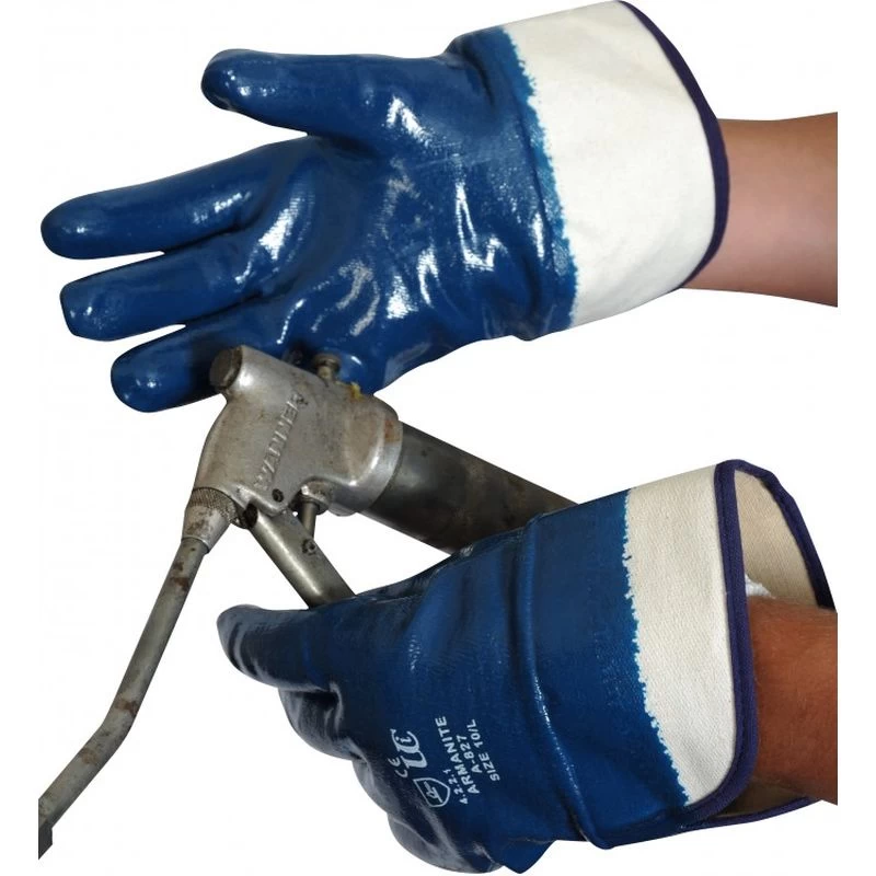 Armanite Heavy Weight Nitrile Coated Gloves With Safety Cuff A827 (Case Of 144 Pairs) 3 Armanite Heavy Weight Nitrile Coated Gloves With Safety Cuff A827 (Case Of 144 Pairs)