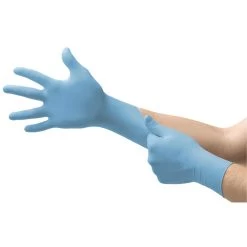Ansell VersaTouch 92-481 Long-Cuffed Light Blue Disposable Nitrile Gloves -Home - Tools - Gloves ANSELL VERSATOUCH 92 481 LONG CUFFED LIGHT BLUE DISPOSABLE NITRILE GLOVES pj 015B25D