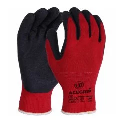 AceGrip Red General Purpose Latex Coated Gloves (Full Case Of 120 Pairs)