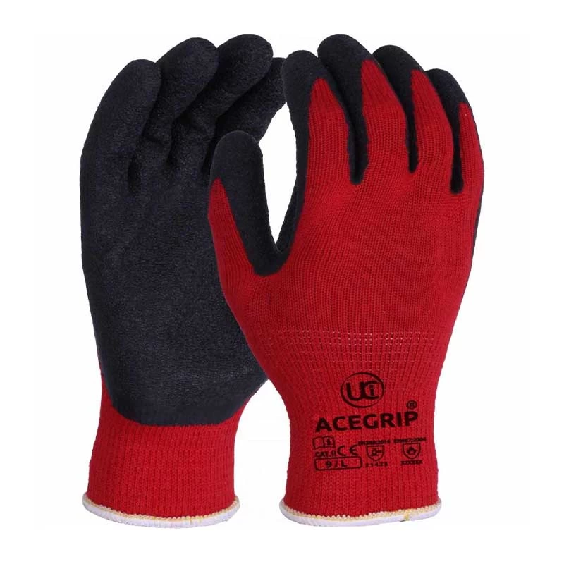 AceGrip Red General Purpose Latex Coated Gloves (Full Case Of 120 Pairs) 3 AceGrip Red General Purpose Latex Coated Gloves (Full Case Of 120 Pairs)