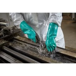 Ansell AlphaTec 58-735 Nitrile Chemical-Resistant Gauntlet Gloves 12 Ansell AlphaTec 58-735 Nitrile Chemical-Resistant Gauntlet Gloves -Home - Tools - Gloves AlphaTec2058 73520Green20Product20EMEA20 20Front5B45D