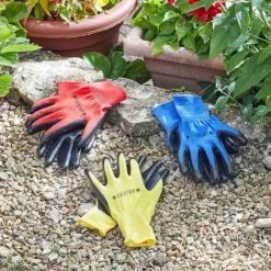 Briers Ribbed Smart Grips Gardening Gloves (Pack Of 3)