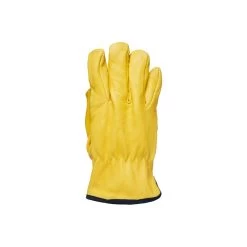 Polyco Daytona Drivers Style Fleece Lined Natural Grain Leather Gloves DR100 -Home - Tools - Gloves DR100 angle back 055B25D