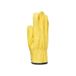 Polyco Daytona Drivers Style Fleece Lined Natural Grain Leather Gloves DR100 -Home - Tools - Gloves DR100 angle back 055B35D