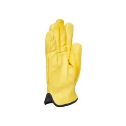 Polyco Daytona Drivers Style Fleece Lined Natural Grain Leather Gloves DR100 -Home - Tools - Gloves DR100 angle back 055B45D