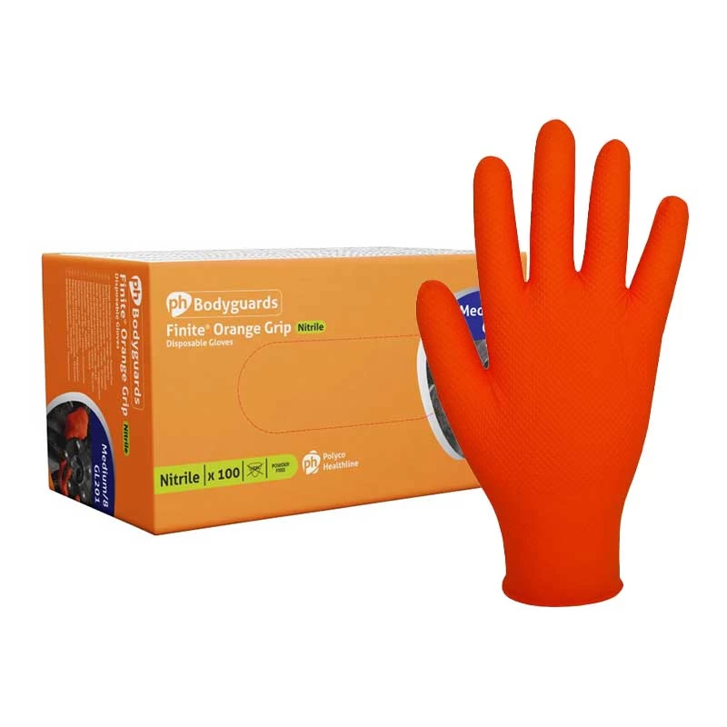 Polyco Finite GL201 Diamond-Grip Disposable Mechanics Gloves 3 Polyco Finite GL201 Diamond-Grip Disposable Mechanics Gloves