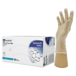 HandSafe GN65 Powder-Free Vinyl Clear Disposable Gloves (Pack Of 100)