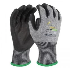 Hantex PXF+ PU Coated Steel And HPPE Liner Level F Cut Gloves