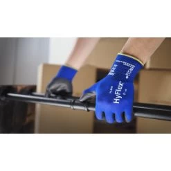 Ansell HyFlex 11-618 Light PU-Coated Gloves -Home - Tools - Gloves HyFlex2011 61820Black20Product20EMEA20 20Front20and20Back5B45D