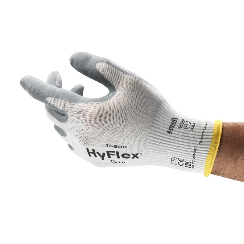 Ansell HyFlex 11-800 Palm-Coated Nitrile Foam Gloves 4 Ansell HyFlex 11-800 Palm-Coated Nitrile Foam Gloves - Image 2