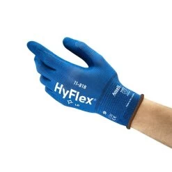 Ansell HyFlex 11-818 Abrasion-Resistant Gloves 8 Ansell HyFlex 11-818 Abrasion-Resistant Gloves -Home - Tools - Gloves HyFlex2011 81820Blue20Product20EMEA20 20Front5B15D