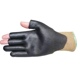 Kutlass Fingerless High Dexterity Safety Gloves PU300-12-OR -Home - Tools - Gloves Kutlass PU300 12 fingerless gloves main5B35D
