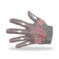 Manulatex WilcoFlex High-Dexterity Steel Chainmail Glove -Home - Tools - Gloves MANULATEX WILCOFLEX wrist steel mesh 15B15D