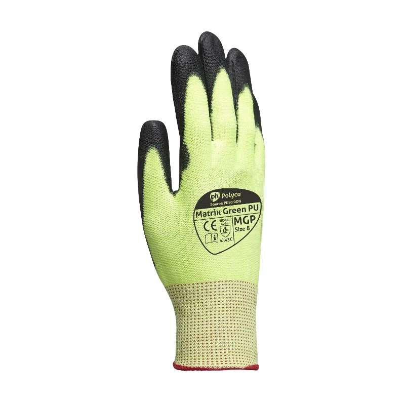 Polyco MGP Matrix Green Cut-Resistant Gloves PU Coated Gloves 5 Polyco MGP Matrix Green Cut-Resistant Gloves PU Coated Gloves - Image 3