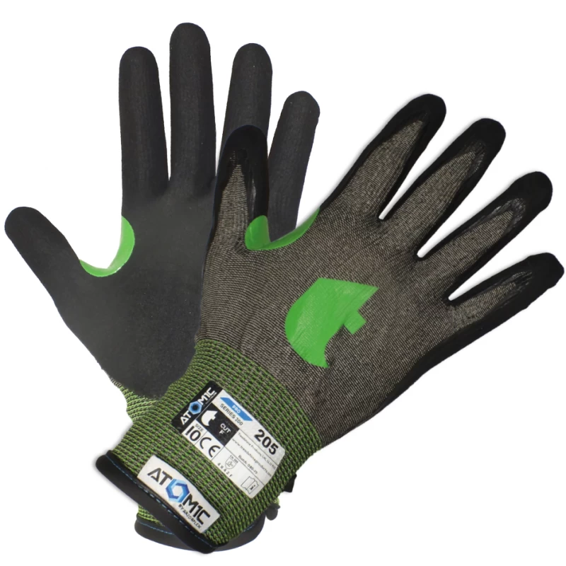 Treadstone Atom1c Pro-205 Sandy Nitrile Coated Cut Level F Grip Gloves 3 Treadstone Atom1c Pro-205 Sandy Nitrile Coated Cut Level F Grip Gloves