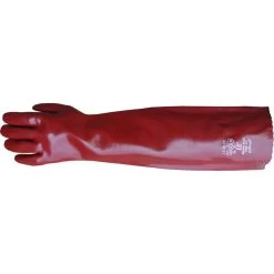 Heavy Duty Chemical Resistant Red 22" PVC Gauntlet RH2258 -Home - Tools - Gloves RH22585B15D