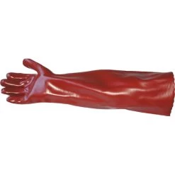 Heavy Duty Chemical Resistant Red 22" PVC Gauntlet RH2258 -Home - Tools - Gloves RH22585B25D
