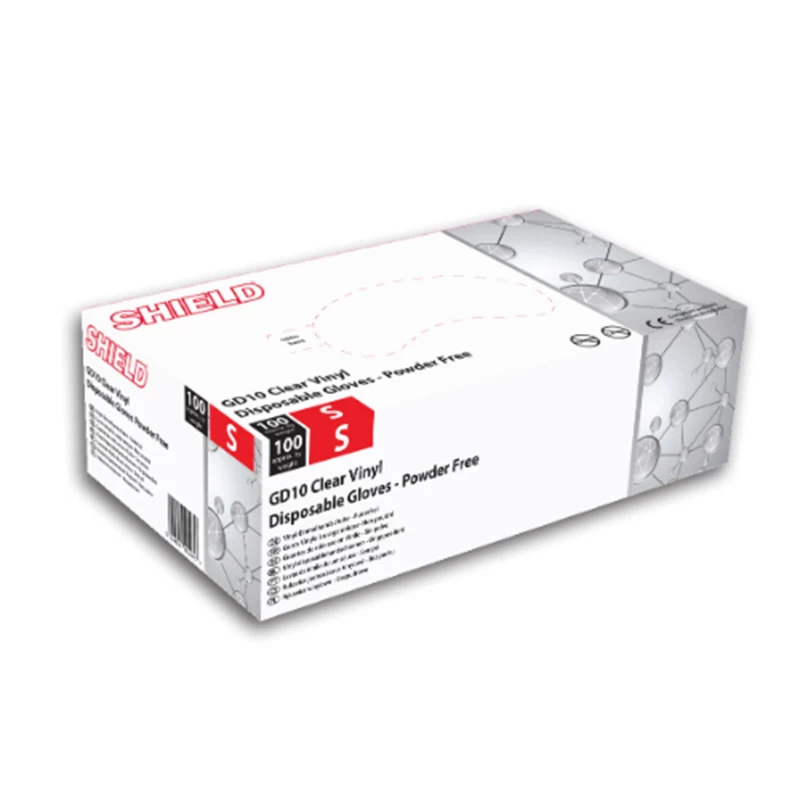 Shield GD10 Powder-Free Vinyl Disposable Gloves 4 Shield GD10 Powder-Free Vinyl Disposable Gloves - Image 2
