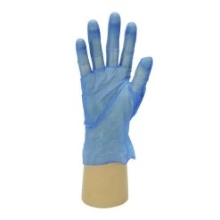 Shield2 GD13 Blue Powder-Free Vinyl Disposable Gloves (Pack Of 100) -Home - Tools - Gloves SHIELD2 GD13 BLUE POWDER FREE VINYL DISPOSABLE GLOVES PACK OF 100 ik 15B25D