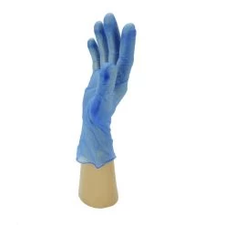 Shield2 GD13 Blue Powder-Free Vinyl Disposable Gloves (Pack Of 100) -Home - Tools - Gloves SHIELD2 GD13 BLUE POWDER FREE VINYL DISPOSABLE GLOVES PACK OF 100 ik 15B35D