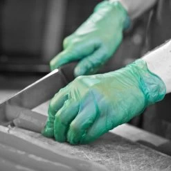 Shield2 GD17 Powder-Free Green Vinyl Disposable Gloves -Home - Tools - Gloves SHIELD2 GD17 POWDER FREE GREEN VINYL DISPOSABLE GLOVES ik 15B35D