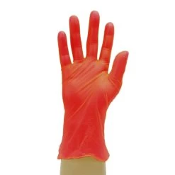 Shield2 GD17 Powder-Free Vinyl Red Disposable Gloves -Home - Tools - Gloves SHIELD2 GD17 POWDER FREE VINYL RED DISPOSABLE GLOVES ik 15B25D