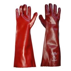 Standard Chemical Resistant Red 18" PVC Gauntlet R245