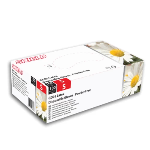 Shield GD05 Powder-Free Latex Gloves 4 Shield GD05 Powder-Free Latex Gloves - Image 2