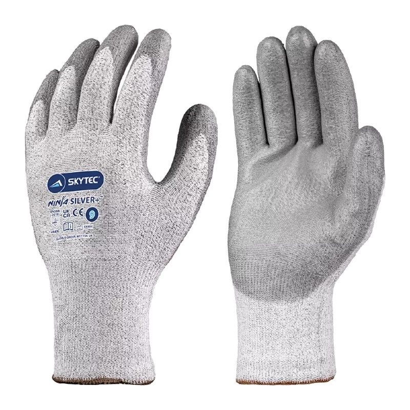 Skytec Ninja Silver+ Abrasion And Tear Resistant Work Gloves 3 Skytec Ninja Silver+ Abrasion And Tear Resistant Work Gloves