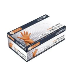 Supertouch PG-901 Orange Disposable Nitrile Diamond Grip Gloves -Home - Tools - Gloves Supertouch PG 901 orange disposable nitrile diamond grip gloves5B25D