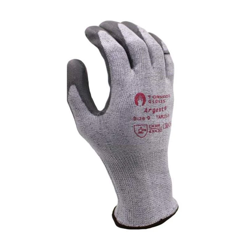 Tornado Argent TAR25 PU-Coated Level D Cut-Resistant Gloves - Image 2