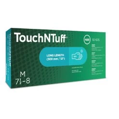 Ansell TouchNTuff 92-605 Powder-Free Disposable Nitrile Gloves -Home - Tools - Gloves TouchNTuff2092 60520Box20Front203D20 20Box20Only5B25D