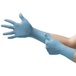 Ansell TouchNTuff 92-665 Powder-Free Disposable Extended-Cuff Nitrile Gloves -Home - Tools - Gloves TouchNTuff2092 66520Box20Front203D20 20Box20Only5B25D