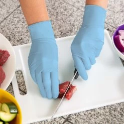 Ansell TouchNTuff 92-670 Disposable Powder-Free Nitrile Gloves -Home - Tools - Gloves TouchNTuff2092 67020Box20Front203D20 20Box20Only5B45D