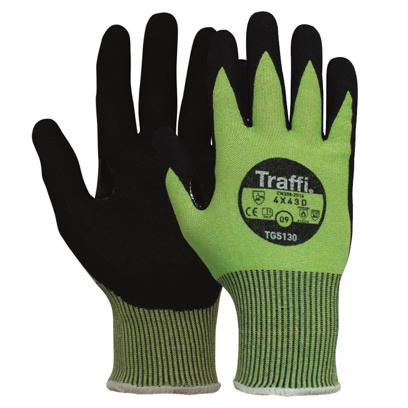 TraffiGlove TG5130 Cut Level D Carbon Palm Oil And Heat Resistant Gloves 3 TraffiGlove TG5130 Cut Level D Carbon Palm Oil And Heat Resistant Gloves