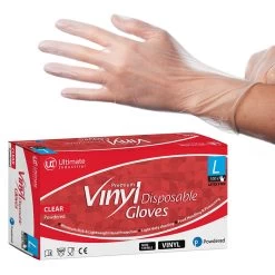 UCI DG2VC Disposable Vinyl Food Use Gloves