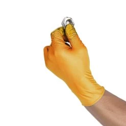 UCi Maxim Orange Nitrile Disposable Mechanics Gloves (Box Of 50) -Home - Tools - Gloves UCi maxim mechanics disposable gloves 025B25D