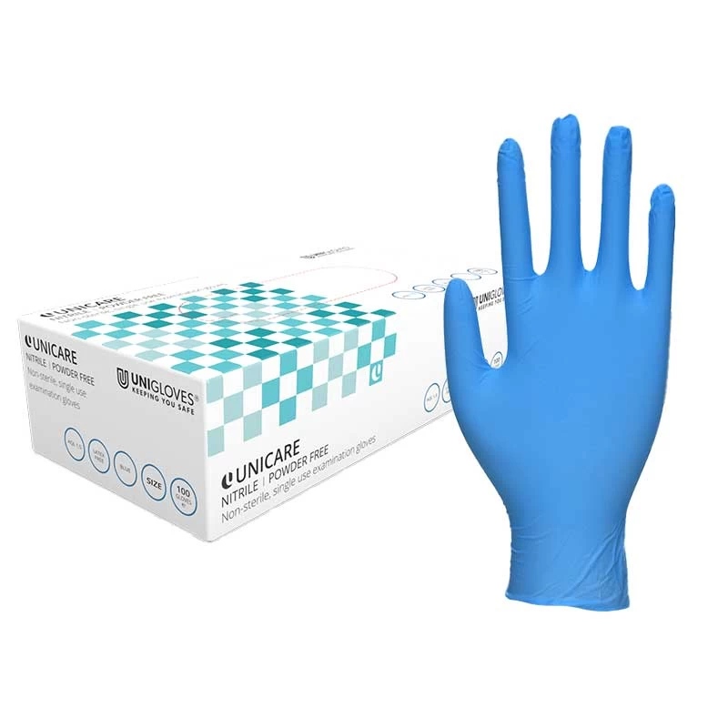 Unicare Disposable Powder-Free Nitrile Examination Gloves 3 Unicare Disposable Powder-Free Nitrile Examination Gloves