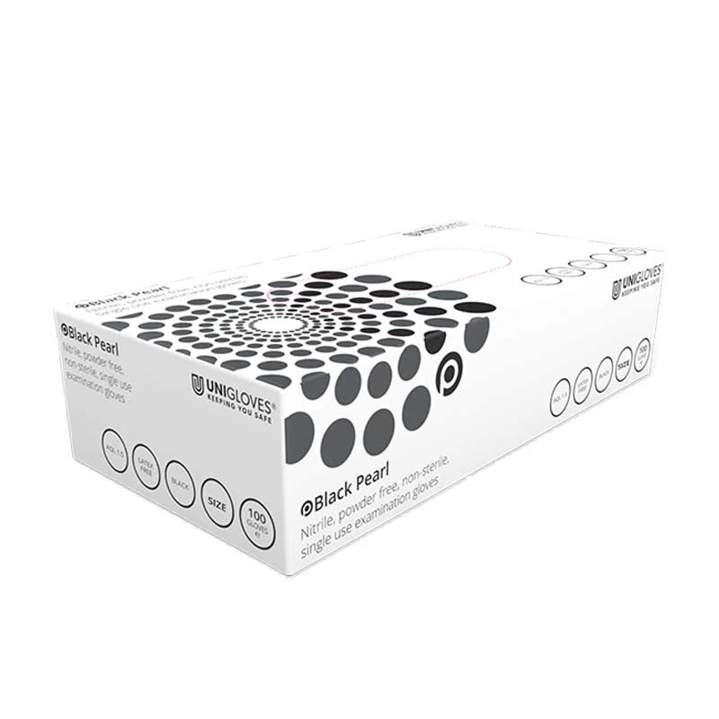 Unigloves Black Pearl Disposable Powder-Free Nitrile Gloves GP0031-5 4 Unigloves Black Pearl Disposable Powder-Free Nitrile Gloves GP0031-5 - Image 2
