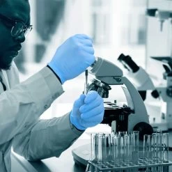 Unigloves GF001 Fortified AntiMicrobial Blue Nitrile Gloves (Pack Of 100) -Home - Tools - Gloves UNIGLOVES GF001 FORTIFIED ANTIMICROBIAL BLUE NITRILE GLOVES pj 015B35D