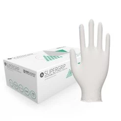 Unigloves GM002 Supergrip Natural Latex Disposable Gloves (Pack Of 100)